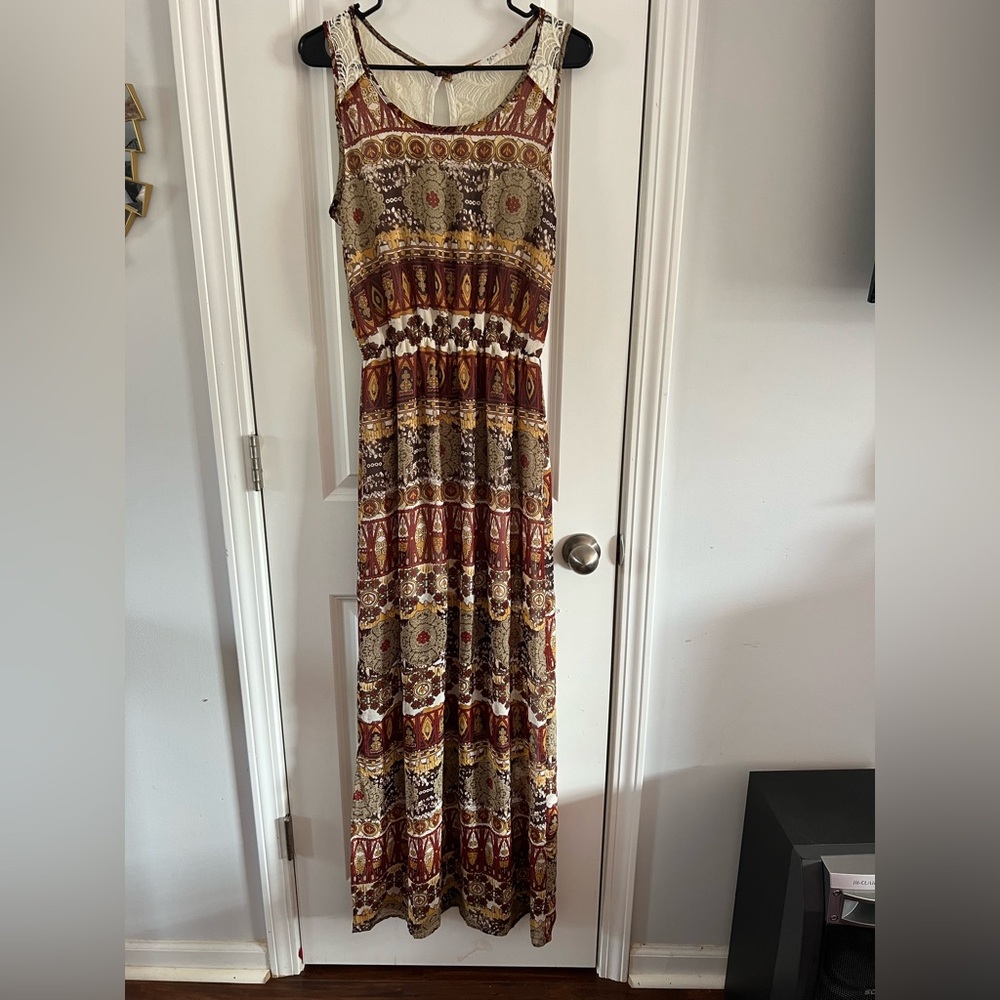 Ezra Lace Dress with Floral Accents